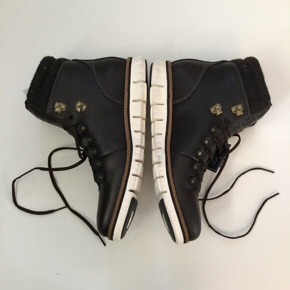 Cole Haan Zerogrand Waterproof Brown Hiker Boots - Picture 3 of 10